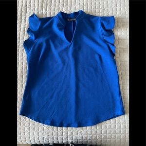 New York & Co blue blouse
